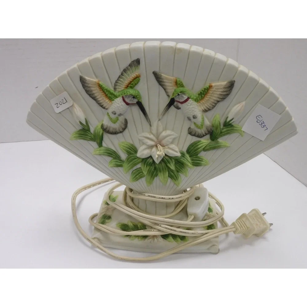 Vintage Seymour Mann Studios Hummingbird Fan Night Light WORKS EJ337
